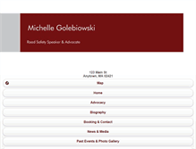 Tablet Screenshot of michellegolebiowski.com